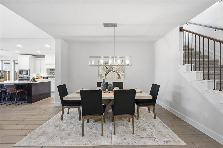 Furnished interior view inside a new home in Mustang Lakes, Celina (Image 17).