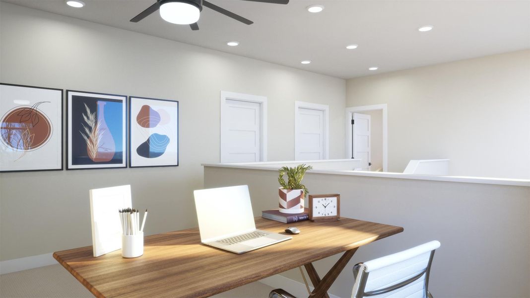 Furnished interior view inside a new home in , Kyle (Image 9).