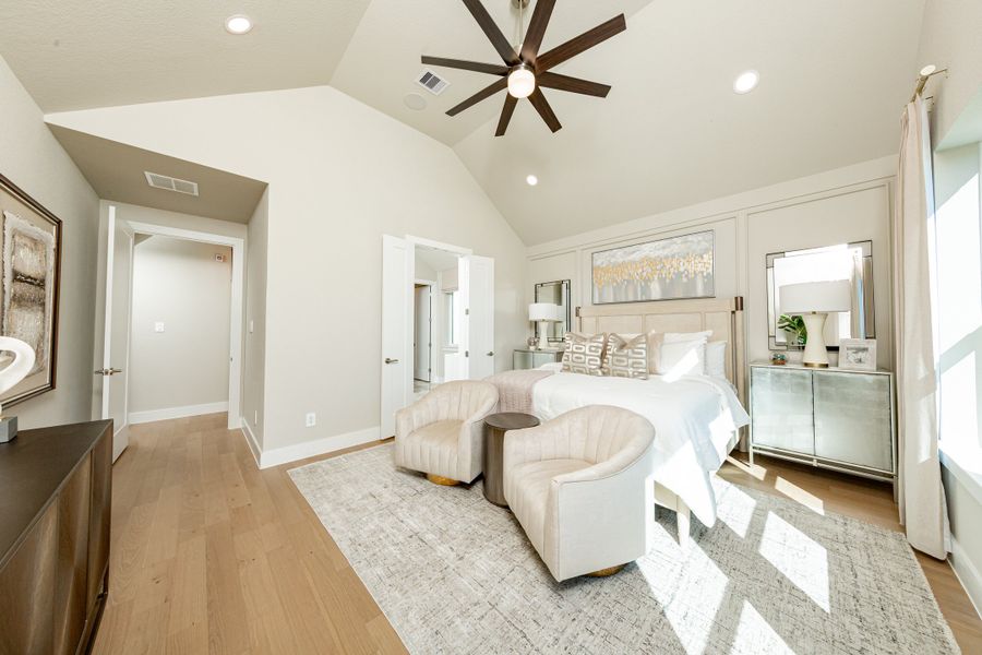 Representative furnished interior of a home built from the Northcliffe by Beazer Homes in Amira: Hilltop Collection, Tomball (Image 8).