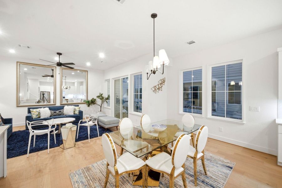 Furnished interior view inside a new home in , Houston (Image 12).