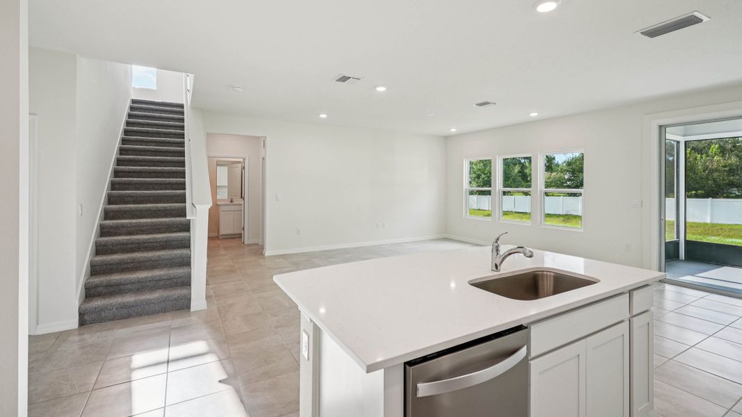 Representative furnished interior of a home built from the Coral by D.R. Horton in Oaks Preserve, Gainesville (Image 16).