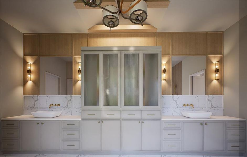 Furnished interior view inside a new home in , Dallas (Image 7).