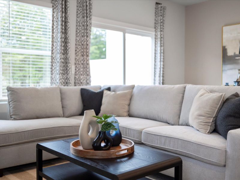 Furnished interior view inside a new home in Avalon Townes, Lyman (Image 8).