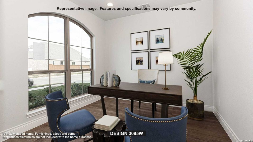 Furnished interior view inside a new home in The Ranches at Creekside, Boerne (Image 7). Furnished interior view inside a new home in The Ranches at Creekside, Boerne (Image 7).