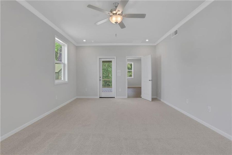 Spacious, unfurnished interior of a new home in The Paddocks at Doc Hughes, Buford (Image 21).