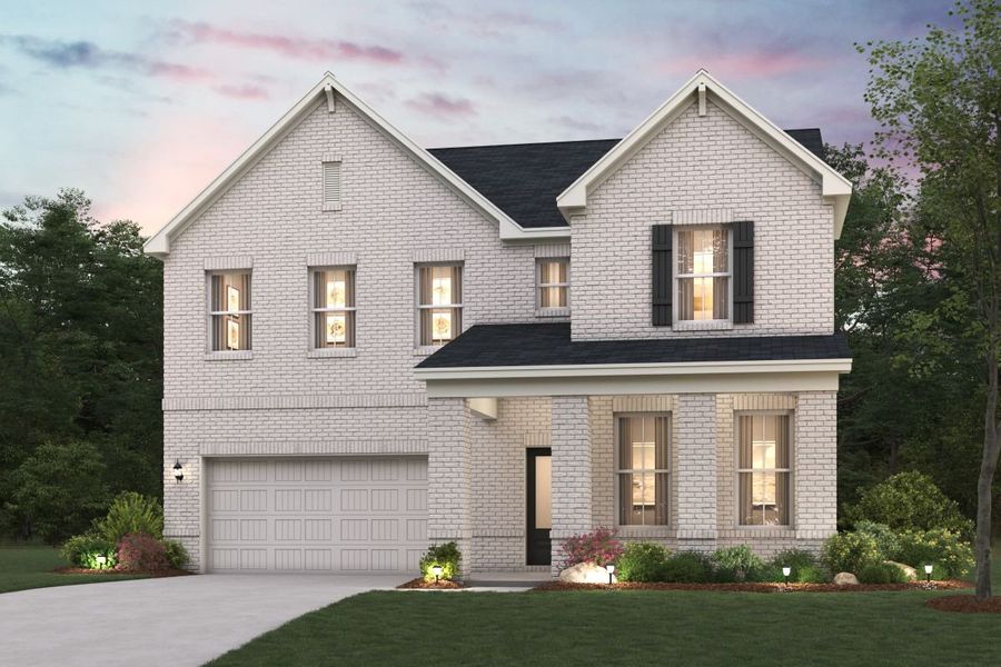 A house with a garage. A house with a garage.