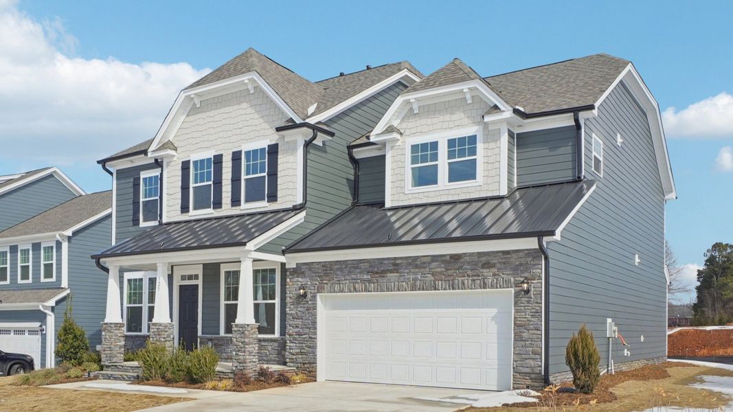 Representative furnished interior of a home built from the Stonehaven by DRB Homes in Blake Pond, Lillington (Image 7).