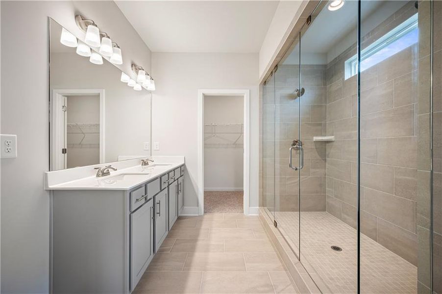 Furnished interior view inside a new home in Rosewood Lake Preserve, Hoschton (Image 13).
