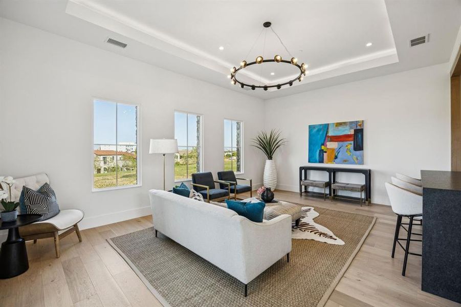 Furnished interior view inside a new home in , Westlake (Image 27). Furnished interior view inside a new home in , Westlake (Image 27).