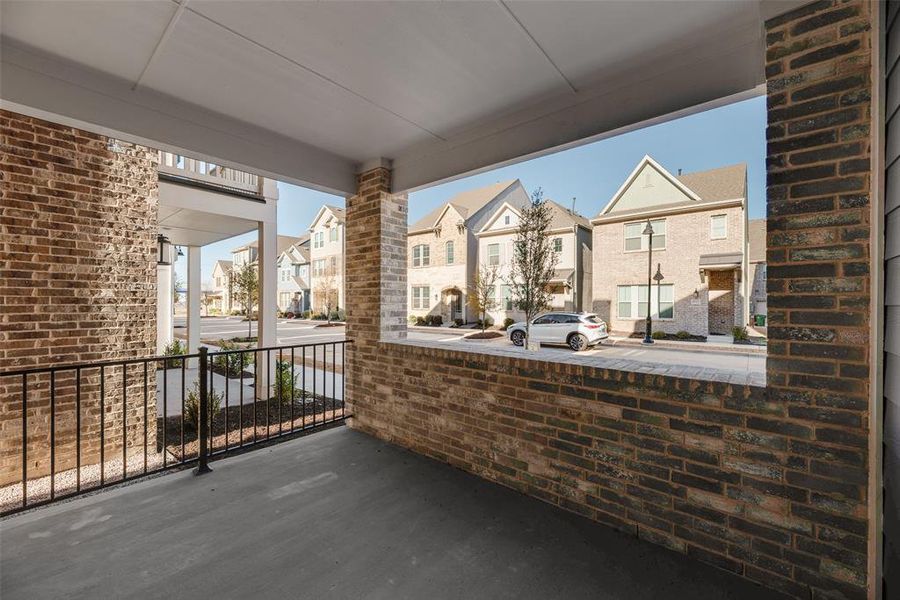 Exterior details and patio area of a home in City Point, North Richland Hills (Image 2).