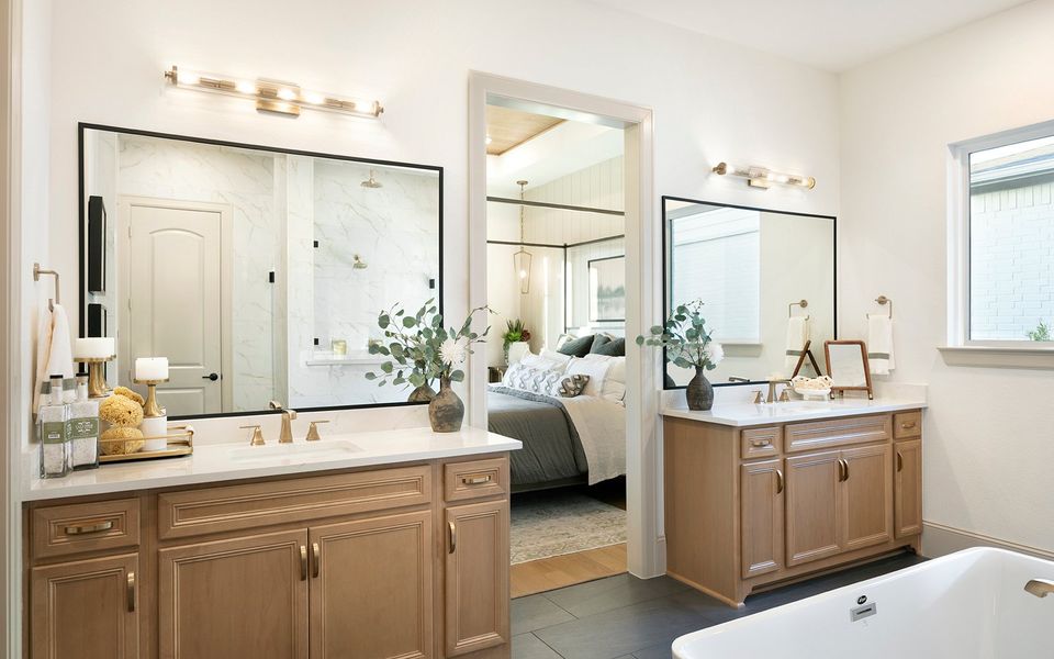 Representative furnished interior of a home built from the Broussard by Brookfield Residential in Elyson, Katy (Image 15).