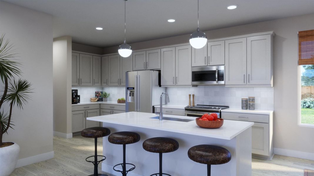 Furnished interior view inside a new home in Parkton Square, Kyle (Image 4).