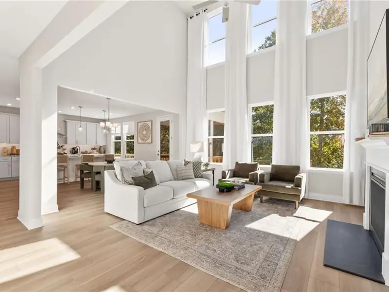 Furnished interior view inside a new home in Melody Lakeside Estates, Buford (Image 6).
