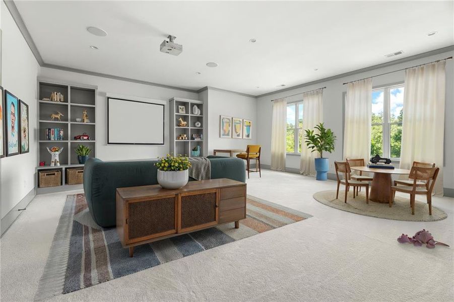 Furnished interior view inside a new home in , Acworth (Image 66).