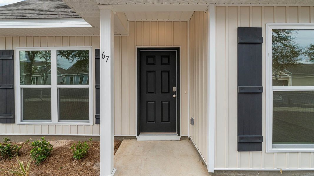 Representative exterior details of a home built from the Mason by D.R. Horton in Owl's Head East, Freeport (Image 3). Representative exterior details of a home built from the Mason by D.R. Horton in Owl's Head East, Freeport (Image 3).