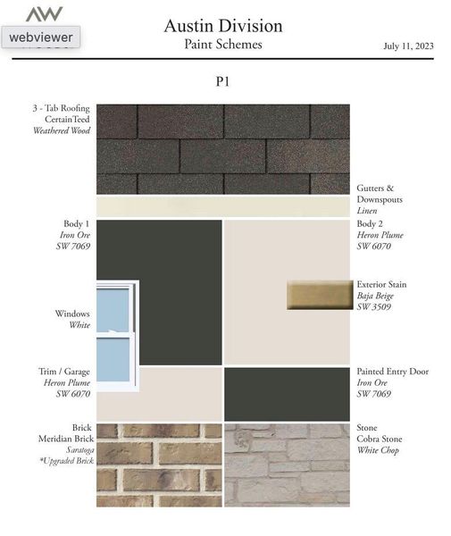 Sample of building materials used in homes in Provence, Austin (Image 32).