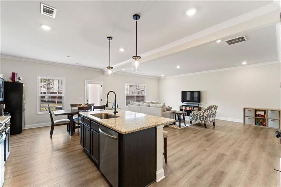 Furnished interior view inside a new home in Crofton Place Enclave, Snellville (Image 12).