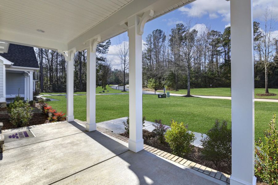 Exterior details and patio area of a home in Clubside Reserve at Summerlake, Lexington (Image 3).