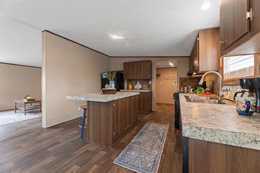 Furnished interior view inside a new home in , Sunset (Image 16).