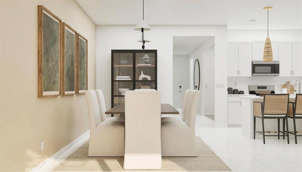 Furnished interior view inside a new home in Island Lakes at Coco Bay, Englewood (Image 7).