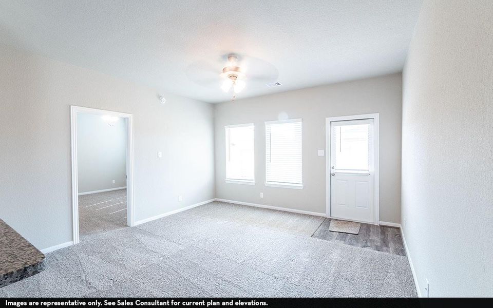 Spacious, unfurnished interior of a new home in Sweetgrass Village, Crosby (Image 12).
