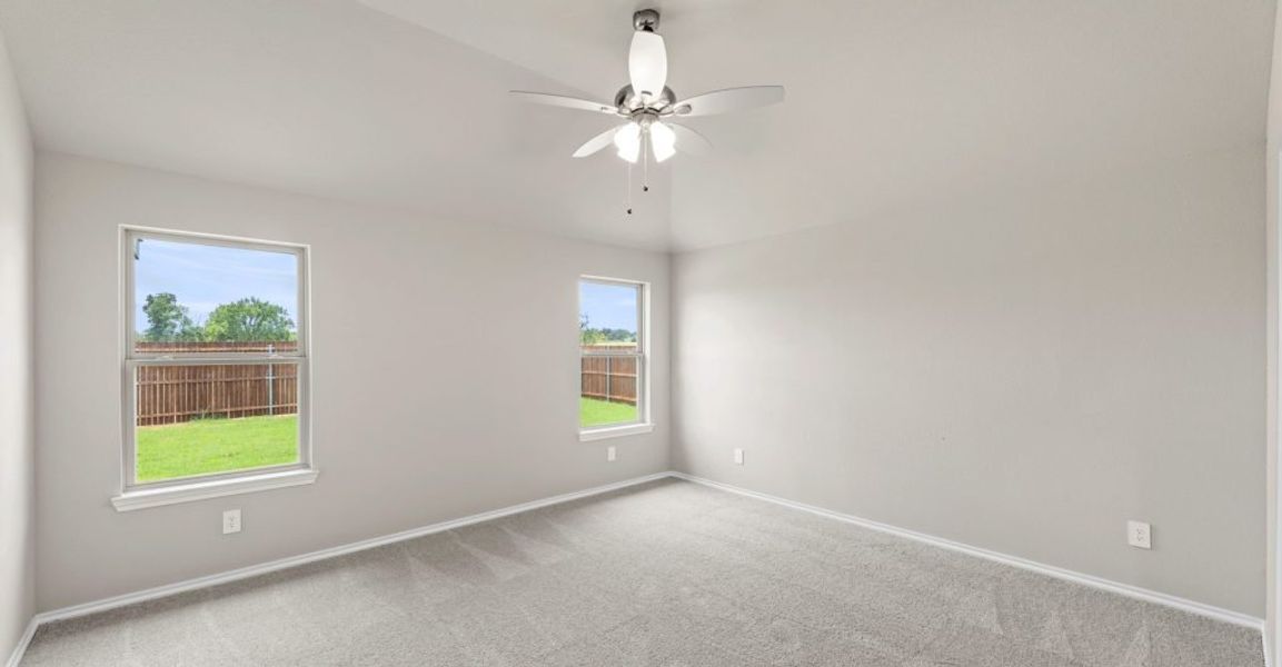 Representative exterior photo of a completed home built from the Lincoln by Impression Homes in Keeneland, Aubrey, TX (Image 13). Representative exterior photo of a completed home built from the Lincoln by Impression Homes in Keeneland, Aubrey, TX (Image 13).