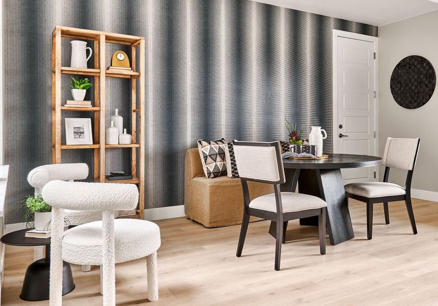 Representative furnished interior of a home built from the Steamboat by Taylor Morrison in Parterre Destination Collection, Thornton (Image 8).