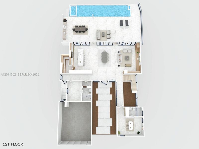 2D floor plan layout of this home in , North Miami, FL (Image 47).