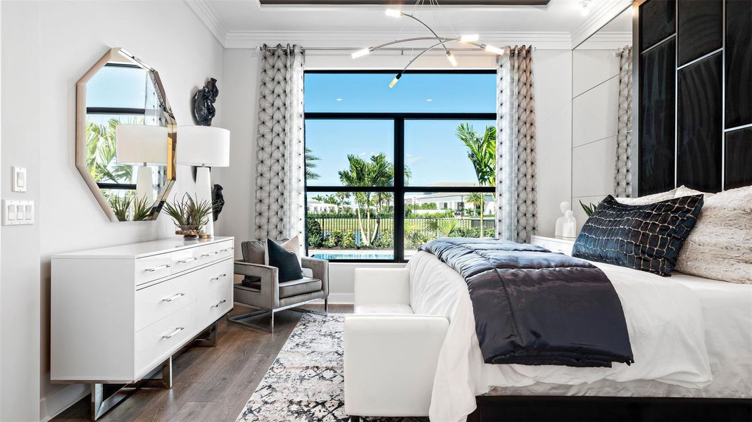 Furnished interior view inside a new home in Cresswind Palm Beach at Westlake, Westlake (Image 32).