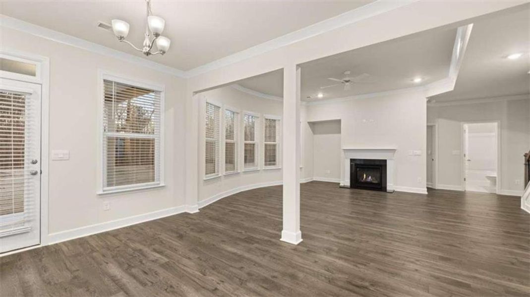 Spacious, unfurnished interior of a new home in The Gates at Pates Creek, Hampton (Image 31). Spacious, unfurnished interior of a new home in The Gates at Pates Creek, Hampton (Image 31).