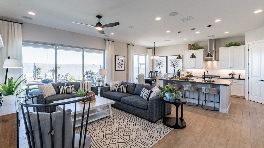 Representative furnished interior of a home built from the Crimson by DRB Homes in Arroyo Seco - Palazzo, Buckeye (Image 14).