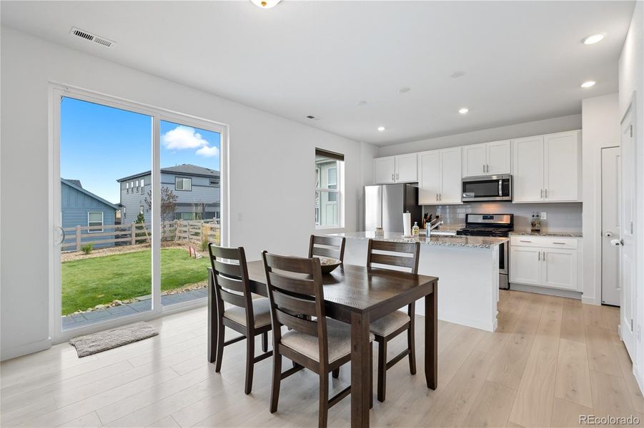 Furnished interior view inside a new home in Ascent Village at Sterling Ranch - Single Family Homes, Littleton (Image 32). Furnished interior view inside a new home in Ascent Village at Sterling Ranch - Single Family Homes, Littleton (Image 32).