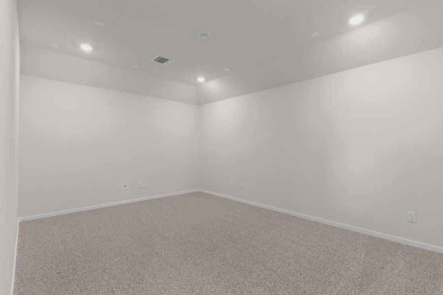 Representative unfurnished interior of a home built from the Madison by Chesmar Homes in University Heights, McKinney (Image 22).