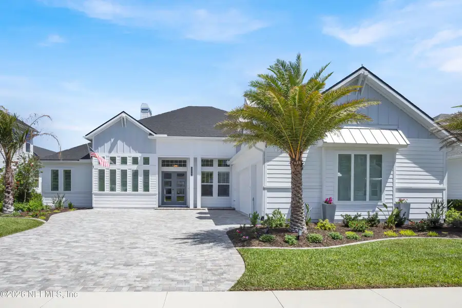 Front exterior of a new home in Nocatee, Ponte Vedra, FL, highlighting curb appeal (Image 1). Front exterior of a new home in Nocatee, Ponte Vedra, FL, highlighting curb appeal (Image 1).
