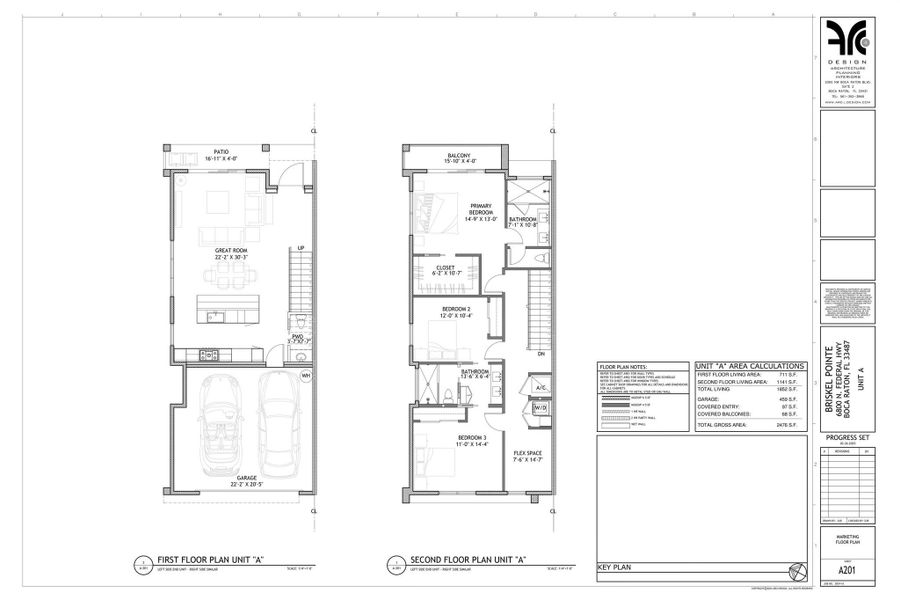 2D floor plan layout of this home in , Boca Raton, FL (Image 3).