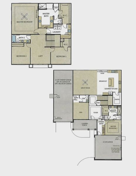 2D floor plan layout of this home in Valencia at Granite Vista, Waddell, AZ (Image 5). 2D floor plan layout of this home in Valencia at Granite Vista, Waddell, AZ (Image 5).