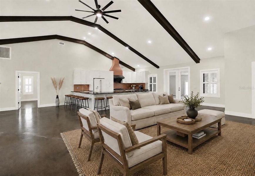 Furnished interior view inside a new home in , Webster (Image 11).