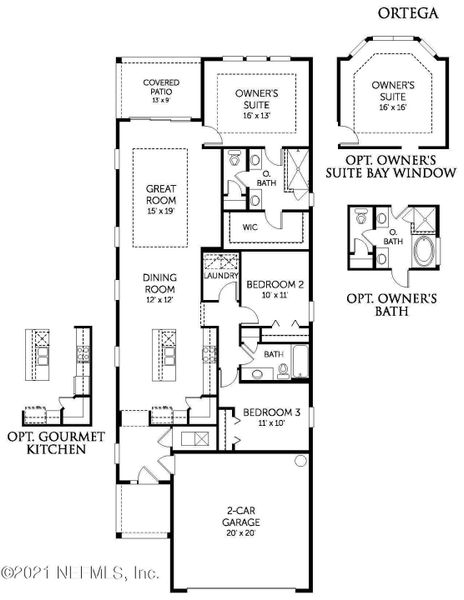 2D floor plan layout of this home in , St. Augustine, FL (Image 5).