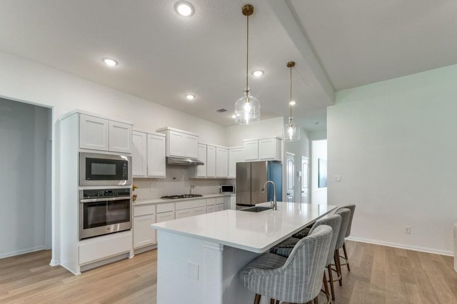 Furnished interior view inside a new home in Deer Pines, Conroe (Image 13).