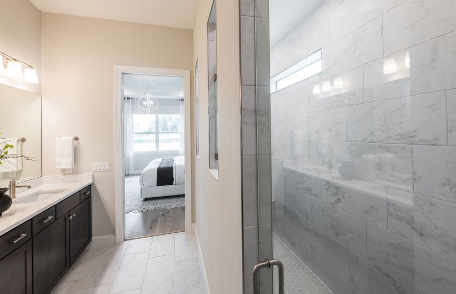 Representative furnished interior of a home built from the Mystique by Pulte Homes in Highpointe, Stuart (Image 29).