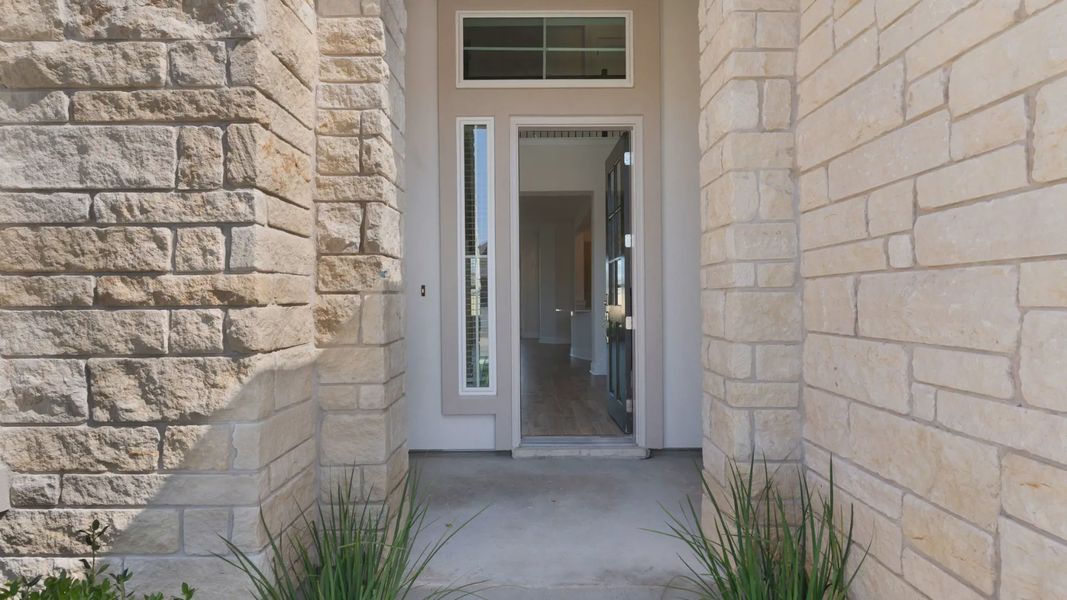 Representative exterior details of a home built from the Archer by Chesmar Homes in Santa Rita Ranch, Liberty Hill (Image 3).