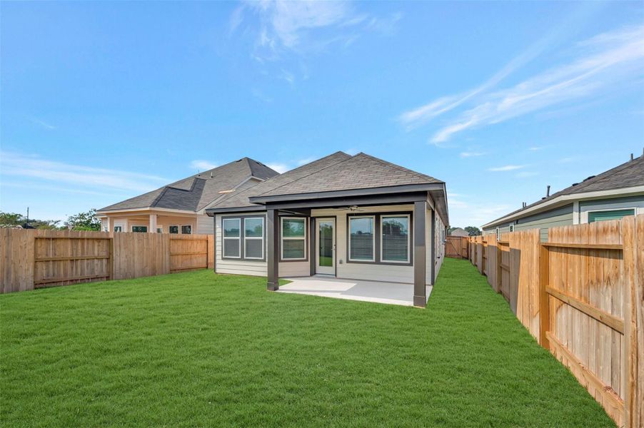 Exterior details and patio area of a home in Summerview, Fulshear (Image 2). Exterior details and patio area of a home in Summerview, Fulshear (Image 2).