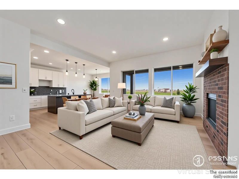 virtually staged living