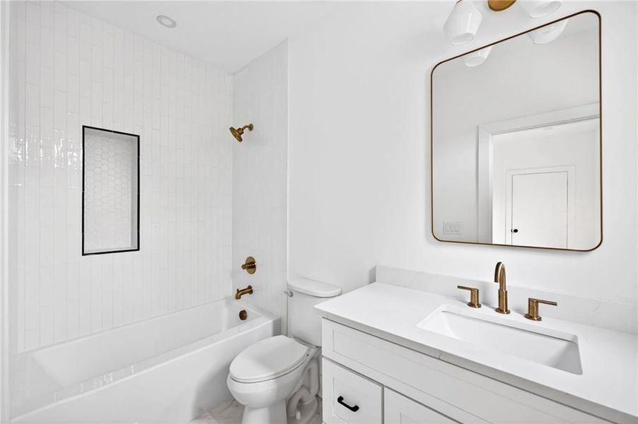 Furnished interior view inside a new home in , Atlanta (Image 32).