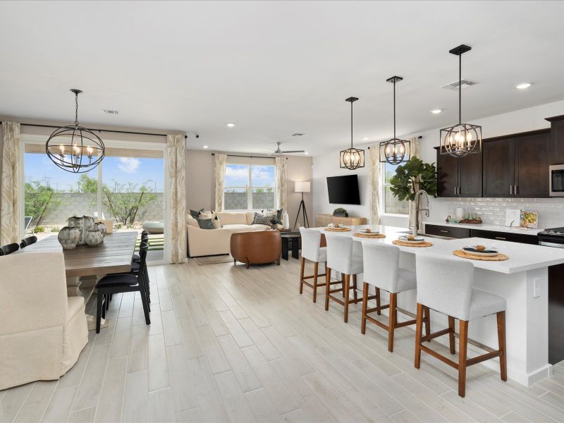 Kitchen of the Lark Floorplan modeled at Mesquite Mountain Ranch