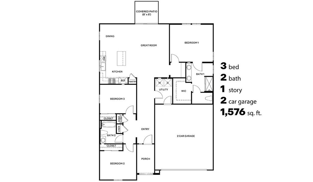 2D floor plan layout of this home in Entrada Del Toro at Rancho Sahuarita, Sahuarita, AZ (Image 2). 2D floor plan layout of this home in Entrada Del Toro at Rancho Sahuarita, Sahuarita, AZ (Image 2).