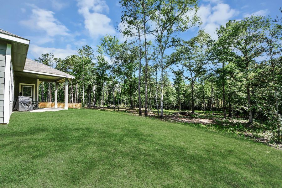 Exterior details and patio area of a home in Oakwood Ranch, Willis (Image 26). Exterior details and patio area of a home in Oakwood Ranch, Willis (Image 26).