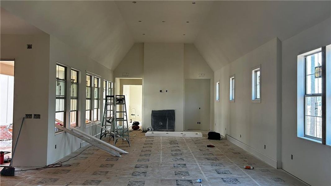 In-progress construction of a new home in Gardens at Arbor Springs, Newnan, GA (Image 9).