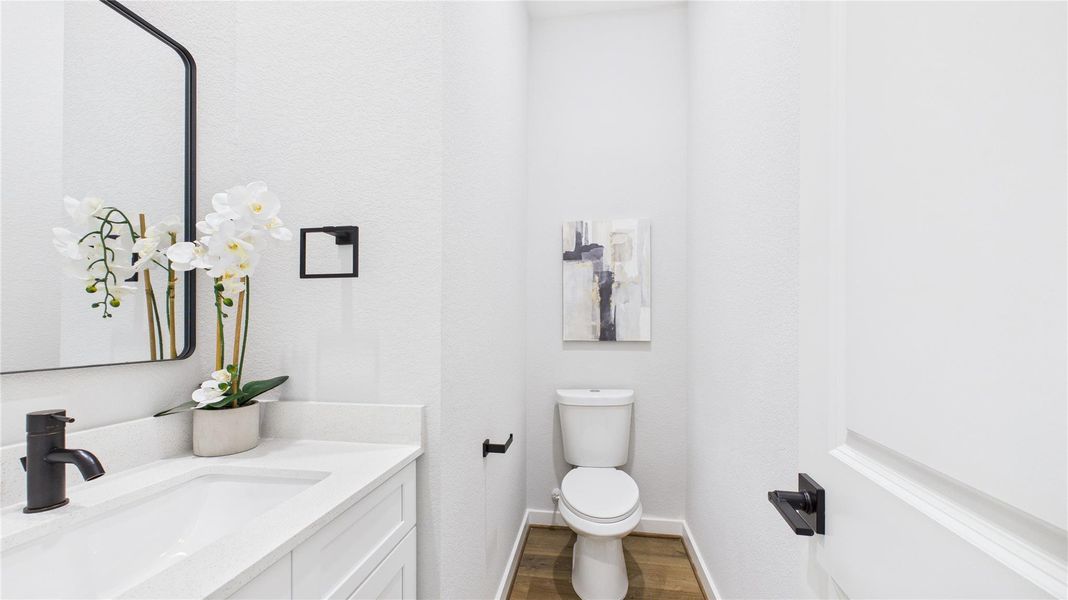 Half bath on 1st floor