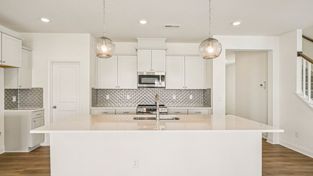 Representative furnished interior of a home built from the Juniper by DRB Homes in Sidney Creek Single Family, Zebulon (Image 10). Representative furnished interior of a home built from the Juniper by DRB Homes in Sidney Creek Single Family, Zebulon (Image 10).